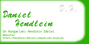 daniel hendlein business card